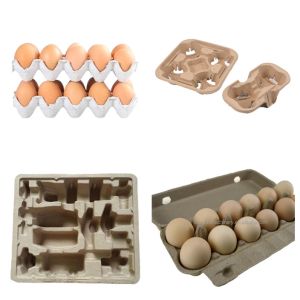 China Automatic Small Egg Tray Making Machine With Egg Carton Mold on sale