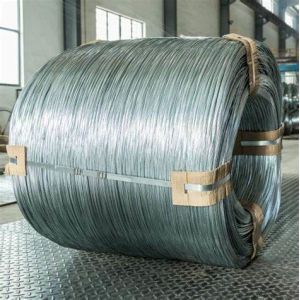 China BWG14 Zinc Galvanized Steel Wire Q195 Stainless Steel Cage Wire For Weaving Gabion Mesh factory