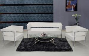 China Modern PU leather China reception office lounge sofa factory