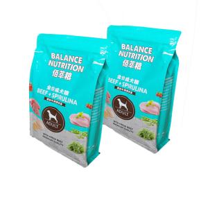 China 3kg 5kg Quad Seal Pet Food Packaging Bag , Custom Stand Up Pouch For Cat Dog factory