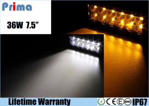China 36W Remote Control LED Light Bar , Double Row Amber White Led Offroad Light Bar factory