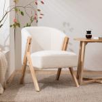 W60*D68*H77CM Modern Living Room Furniture Lounge Chair KD Wooden Sofa Chair