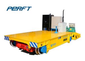 China 10t Capacity Motorized Transfer Carriage Used In Steel Tube Factory factory
