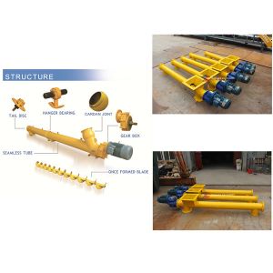 China Carbon Steel Cement Concrete Screw Auger Conveyor Simple Operation on sale