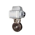 DN80 Stainless Steel Short Body Electric Actuator Drive Regulating Ball Valve
