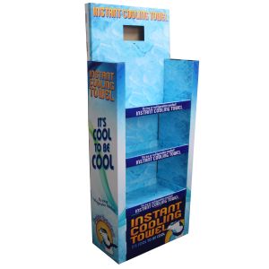 Recyclable Corrugated Cardboard Display With Lcd Player UV Coating Surface