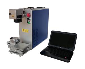 China Round Tube Portable Fiber Laser Marking Machine For Metals And Nonmetals factory