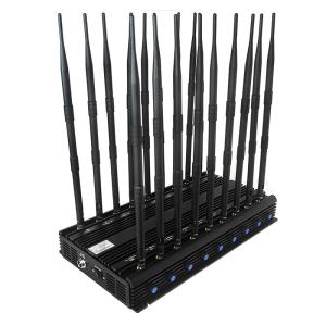 China 18 Channel Desktop RF Signal Jammer Cell Phone Signal Blocker Scrambler Isolator factory
