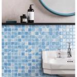 300x300mm Crystal Glass Mosaic Tile For Balcony Kitchen Bathroom Wall Swimming