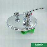 Five Ways Round Cover Ppr Mixer Shower Valve Cold Hot Water Balanced Valve