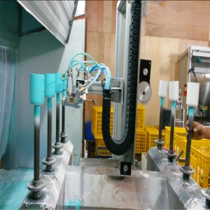 China Multi Axis 3KW Auto Spray Paint Machine Single Phase For Wine Bottle factory