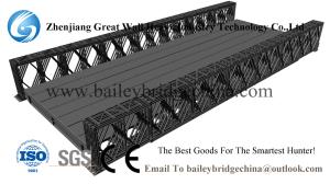 China CB200(HD200) Double Lane QSR,Bailey Bridge From China,truss bridge on sale ,steel brige factory