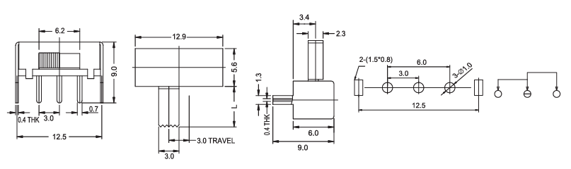 Alinta Provide Various Product Types for Slide/Trave/Toggle Swithes to meet customer's unique needs