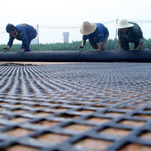 Biaxial Steel Plastic Reinforcement Geogrid Earthwork Products