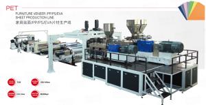 China PP PS EVA Sheet Furniture Veneer Production Line With PLC Automatic Control System factory