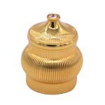 Color Gold Zamak Perfume Caps For 15mm Neck , Durable Magnetic Perfume Cap