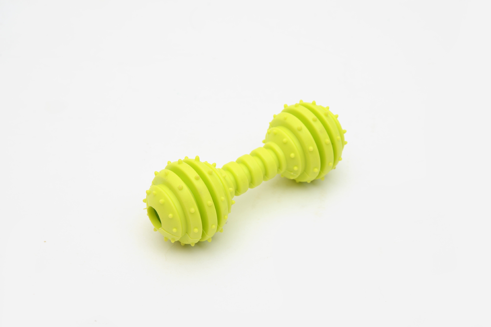 Colorful Bone Shape TPR Pet Dog Toy Suitable for All Seasons Barbell Dog Chew Toy