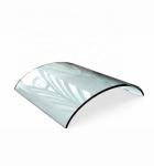Dark Blue Solar Controlled Low-E Insulating Glass Curved Glass Curtain Wall
