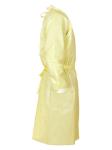 Non Woven Pp Pe Coated Yellow Disposable Surgical Gown For Doctors
