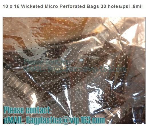 Micro-Perforated Polypropylene Crusty Bread Bag Bakery Bags Twist Ties, Suitable