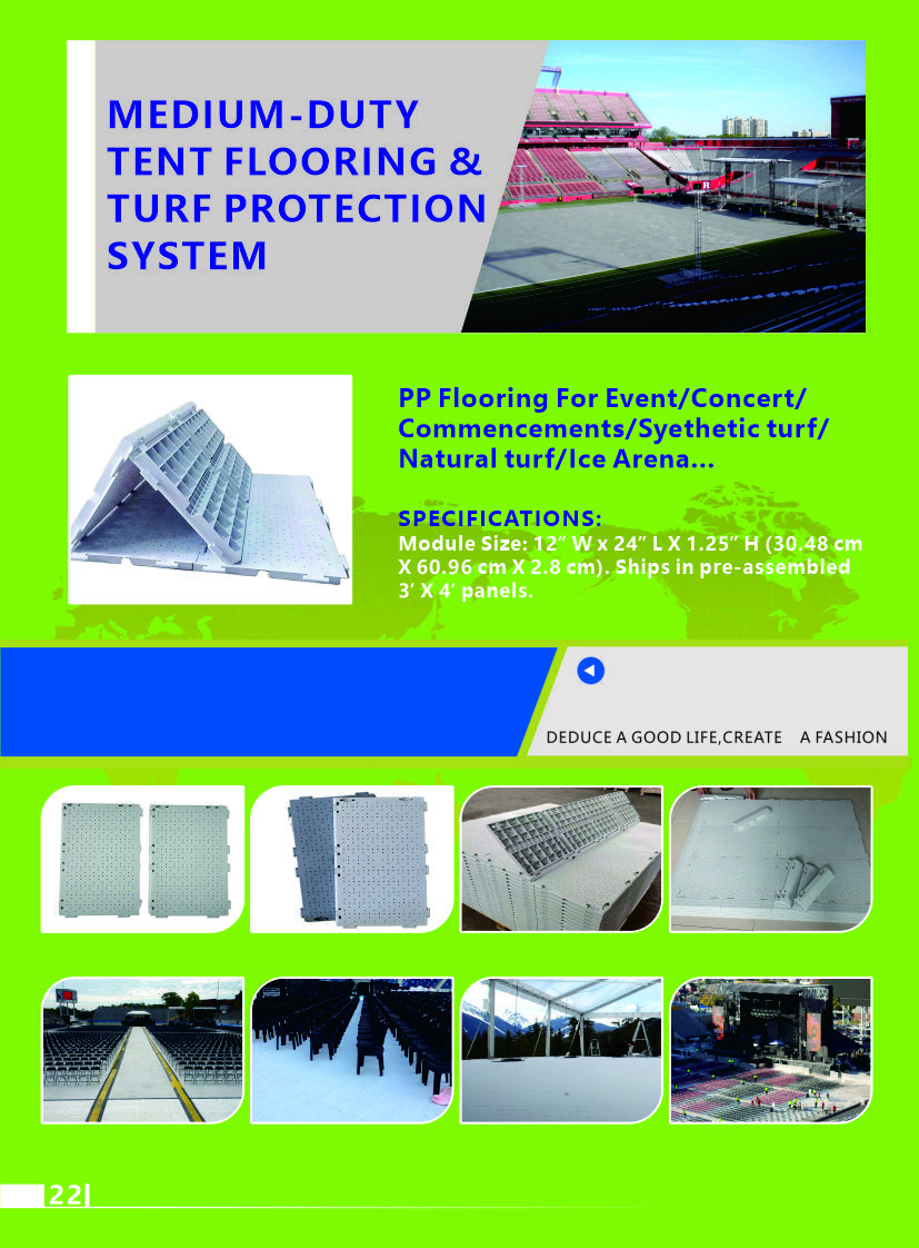 Weatherproof Interlocking Event Flooring White Portable Flooring For Events