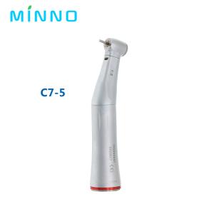 China COXO 1:5 Increasing Low Speed Dental Handpiece Contra Angle LED Fiber Optic Handpiece factory