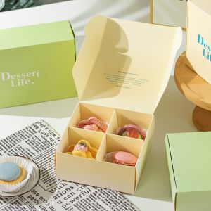 Custom Eco-Friendly Macaron Gift Box with Logo Printing