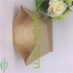 Air Proof Resealable Kraft Paper Bags , Custom Printed Dried Food Packaging With