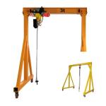 Customized Span Electric Walking Mini Gantry Crane 4 Wheels A Frame Gantry Crane