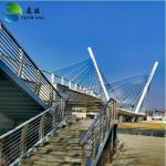 Long Span Lightweight Steel Structure Bridge Weather Resistant GB Standard