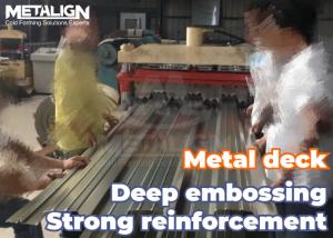 China Embossed Roll Former Machine For Concrete Bonding Floor Decks factory