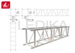 Aluminum 6082, 290mm / 390mm Spigot Lighting Truss For Structure Silver Color