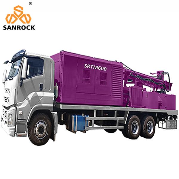 Water Well Drilling Rig With Compressor 600m Bore hole Truck Mounted Water Well