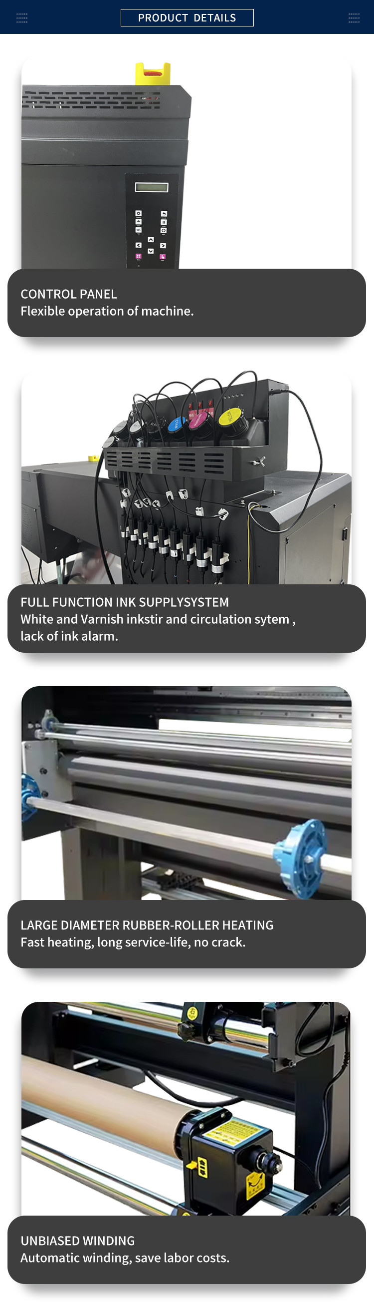 ANDEMES A1 60cm UV DTF Film Roll To Roll Crystal Printer Machine