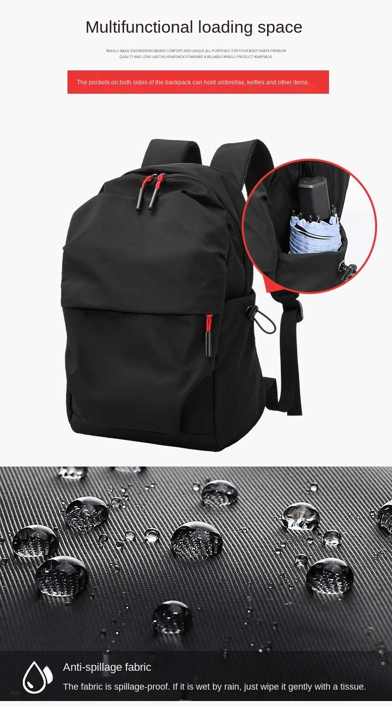 Factory wholesale new custom backpack Lightweight nylon Waterproof fashion school bag backpack for men women