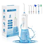 300ml Rechargeable Water Flosser Teeth Cleaner IPX7 Cordless Dental Cleaner with