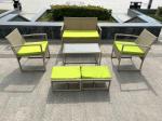 Handmade Rattan Woven Coffee Table Chair For Outdoor Dining And Relaxing Table