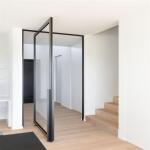 Low-E Glass Type Glass Pivot Front Door with Tempering Glass and Aluminum Alloy