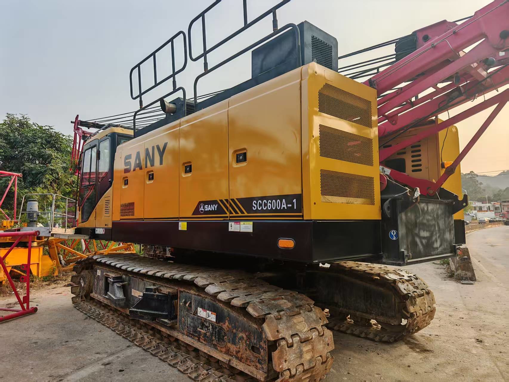Used 60ton Lifting Capacity Hoist Crane , Crawler Crane for Sale