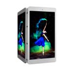 High Brightness Outdoor Street Advertising Led Screen Light Pole 1/8 Scan Drive