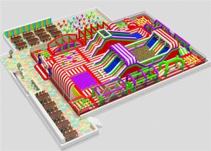 China Indoor Games Inflatable Theme Park For Kids And Adults Entermainment factory