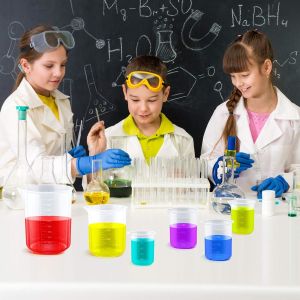 Plastic Beakers Plastic Graduated Cups Clear Multipurpose Measuring Cups Epoxy