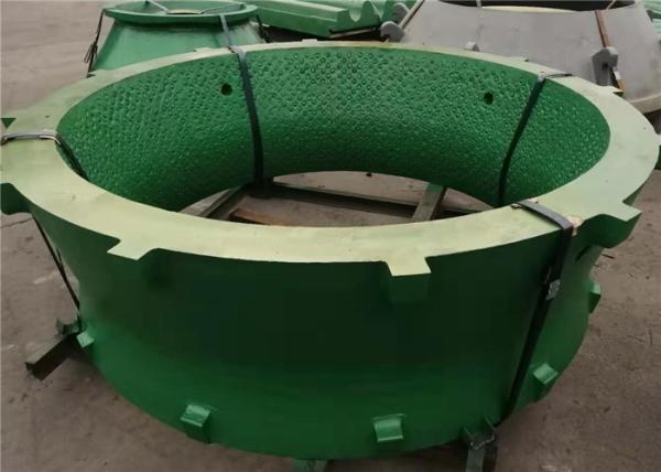 Manganese Steel Castings Cone Crusher Spare Parts Concave And Mantle With Tic