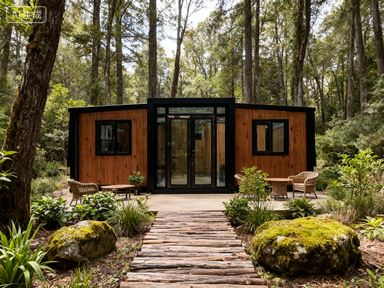 China Customizable Luxury Prefabricated House with Wet-Dry Separation Bathroom and Steel Door Bedroom factory