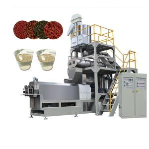China Pressure Vessel Large Scale Sinking Floating Fish Feed Pellet Making Machine for Food factory