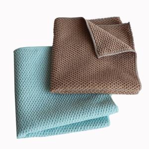 China Machine Washable Microfiber Glass Towel Rags Dishcloth For Auto Cleaning factory