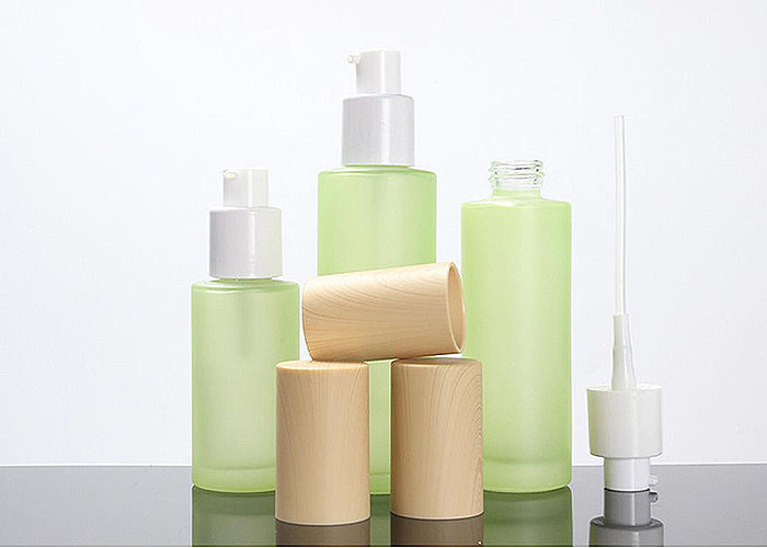 Frosted Glass Cosmetic Bottles For Essential Oil Lotion Skin Care Cream