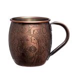 18 Oz Hammered Stainless Steel Copper Mugs 304 Stainless Steel Corrosion