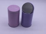 Food Grade Recycled Material Round Tin Container For Package Child Resistance