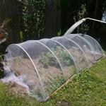 Insect Bird Barrier Net with Drawstring Garden Insect Net Plant Cover used to